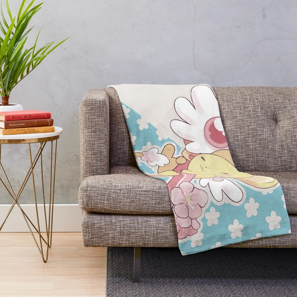 Cardcaptor Sakura Kero and DreamStaff Plush Blanket