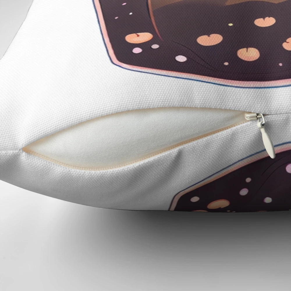 Soft and cuddly cat-themed boba tea bubble tea anime-inspired kawaii pillow