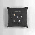 Cute chibi cat design pillow for data science and machine learning enthusiasts