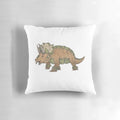 Cauliflower shaped Triceratops pillow with cartoon-style design