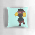Cheerleader Bison Pillow - Soft, Cuddly Mascot Decor for Harding University Fans
