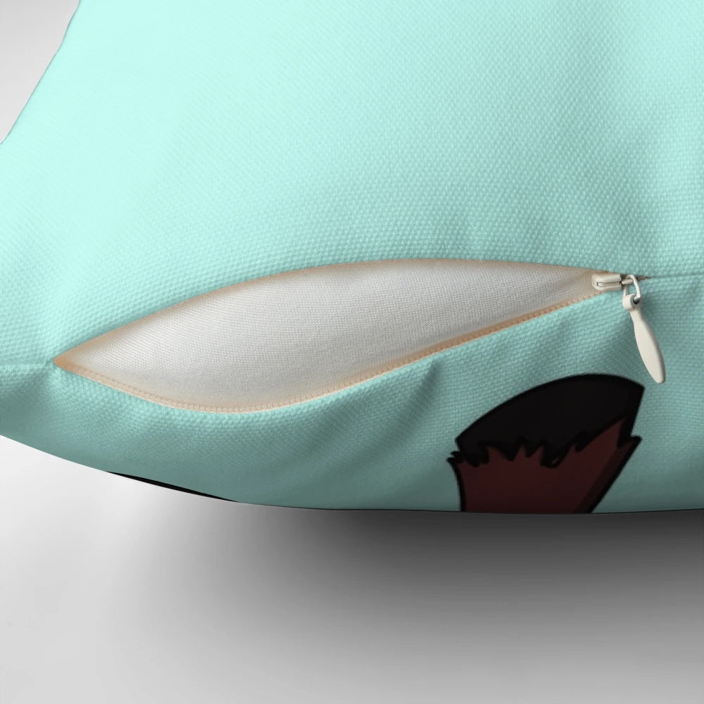 Cheerleader Bison Pillow - Soft, Cuddly Mascot Decor for Harding University Fans