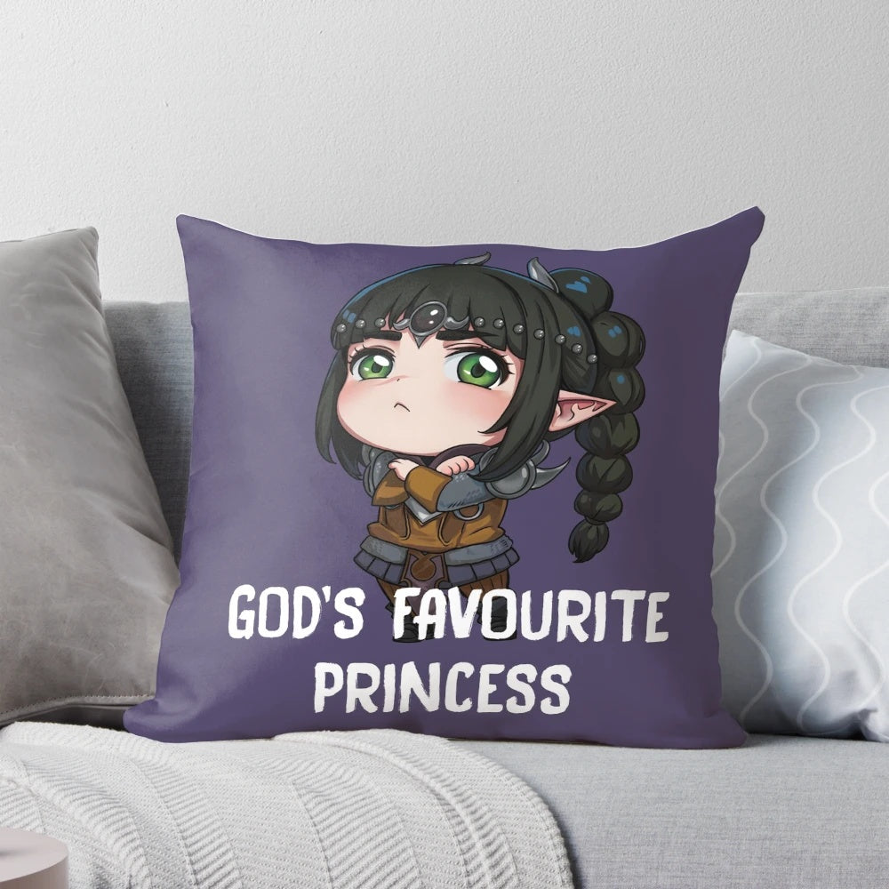Chibi Shadowheart inspired plush pillow