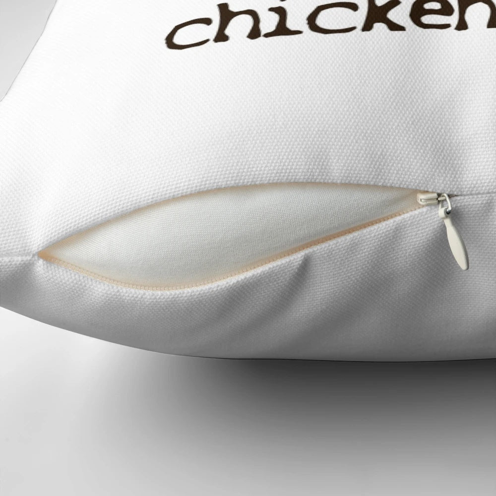 Soft, plush chicken nugget-shaped pillow for a fun and playful home accent