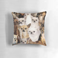Soft, plush chihuahua-themed pillow for cozy home decor