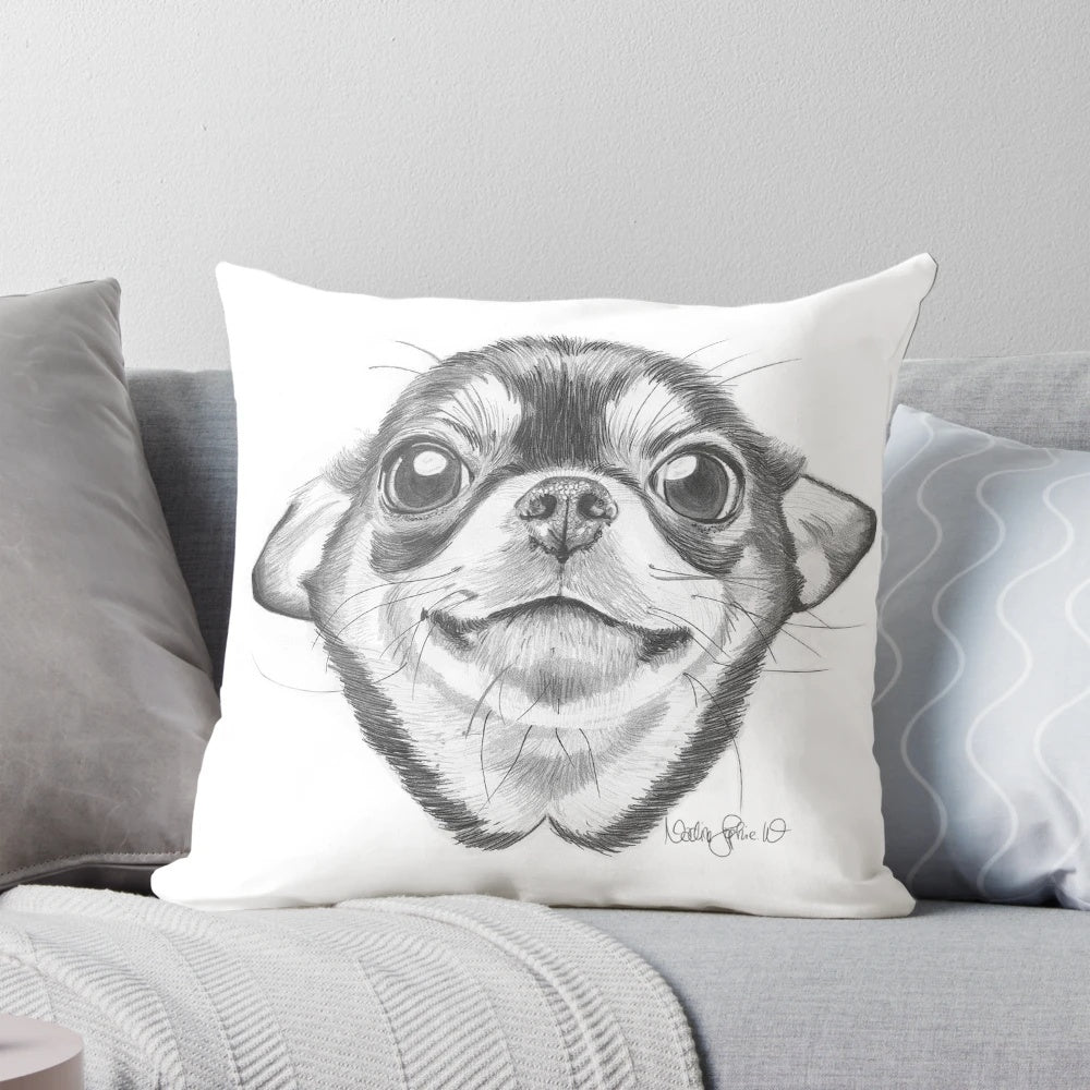 Soft and cuddly chihuahua pillow for dog lovers