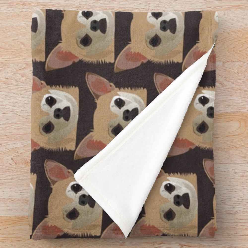 Soft and cozy plush chihuahua blanket for pet owners