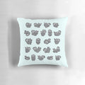 Illustration of a cute chinchilla on a plush pillow