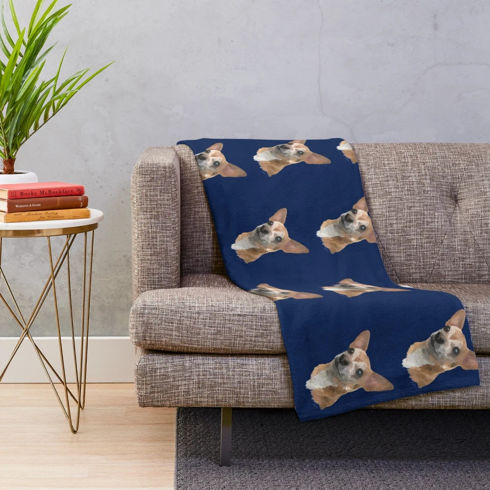 Chiweenie dog breed plush blanket