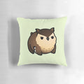 Soft and cuddly plush pillow in the shape of a chubby owlbear, a beloved fantasy creature from Dungeons & Dragons.