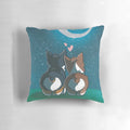 Illustration of a cute corgi dog's behind on a white pillow