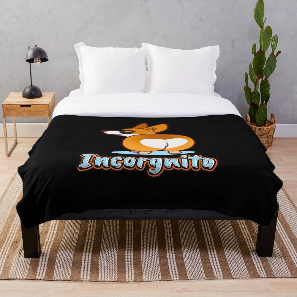 Soft and Cuddly Corgi Plush Blanket