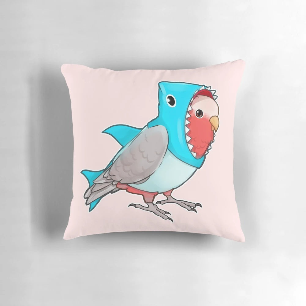 Colorful and cute galah parrot plush pillow for a cozy, kawaii-inspired home decor.