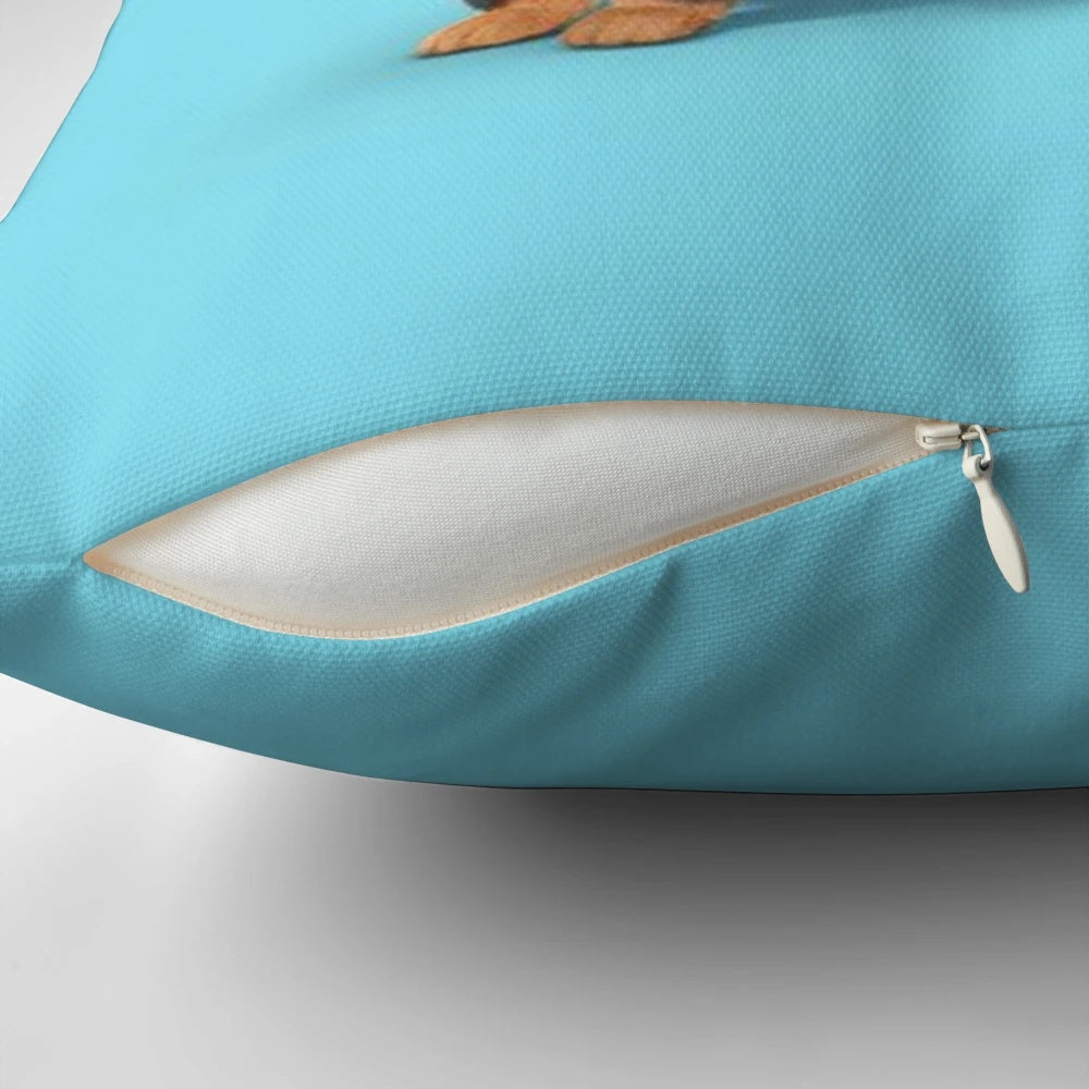Soft and cuddly dachshund dog pillow with a funny and cute design for pet lovers