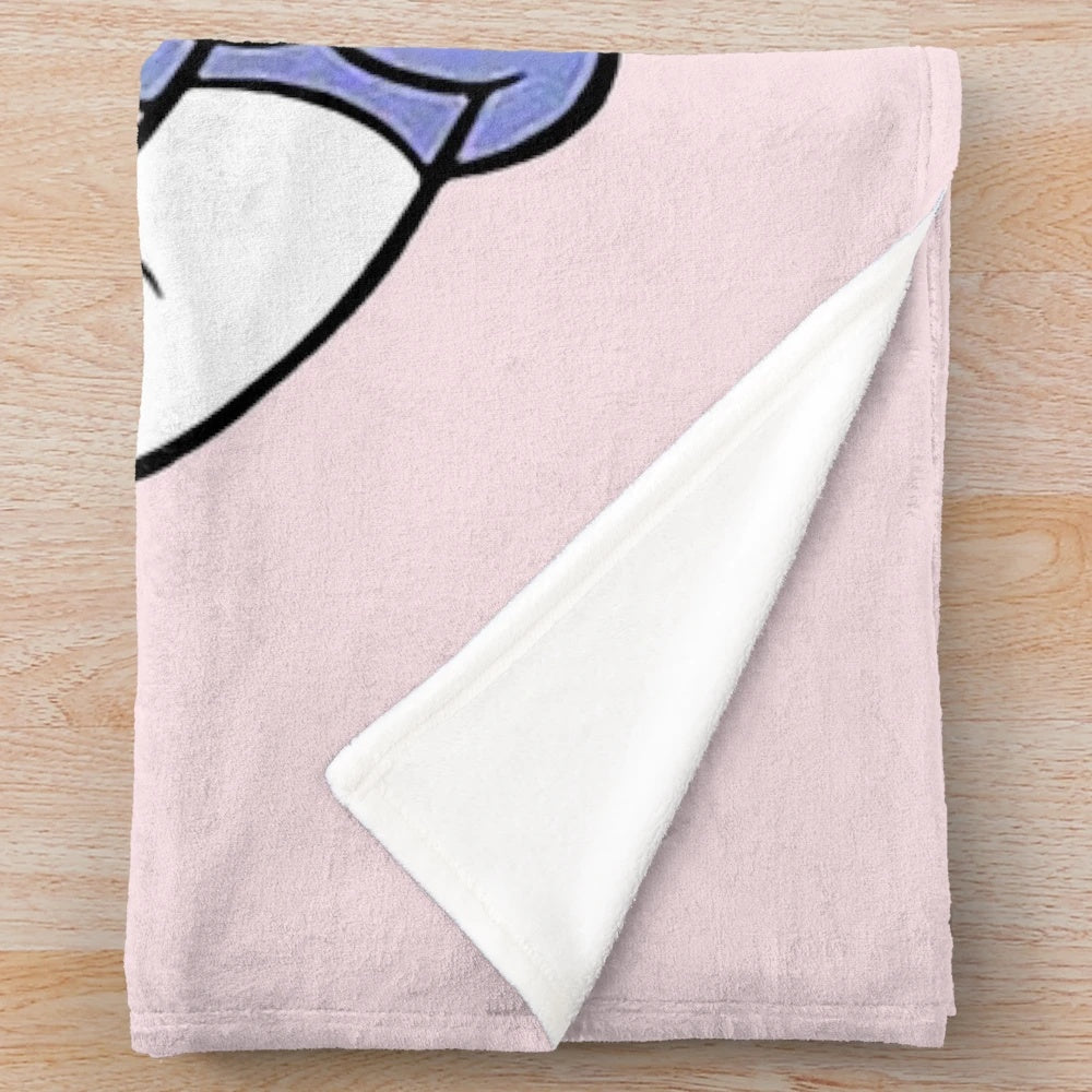 Daisy Duck inspired soft plush blanket