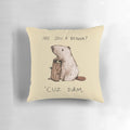Plush Dam Pillow with Cute Beaver Design