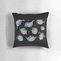 Soft, plush pillow featuring an illustration of a daphnia or water flea, a common zooplankton species.