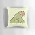 Cute chibi-style Deviljjo monster from Monster Hunter series on a soft plush pillow