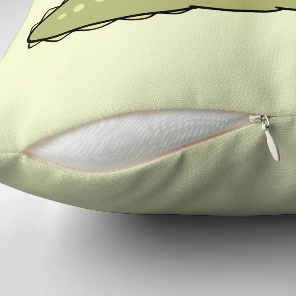 Cute chibi-style Deviljjo monster from Monster Hunter series on a soft plush pillow