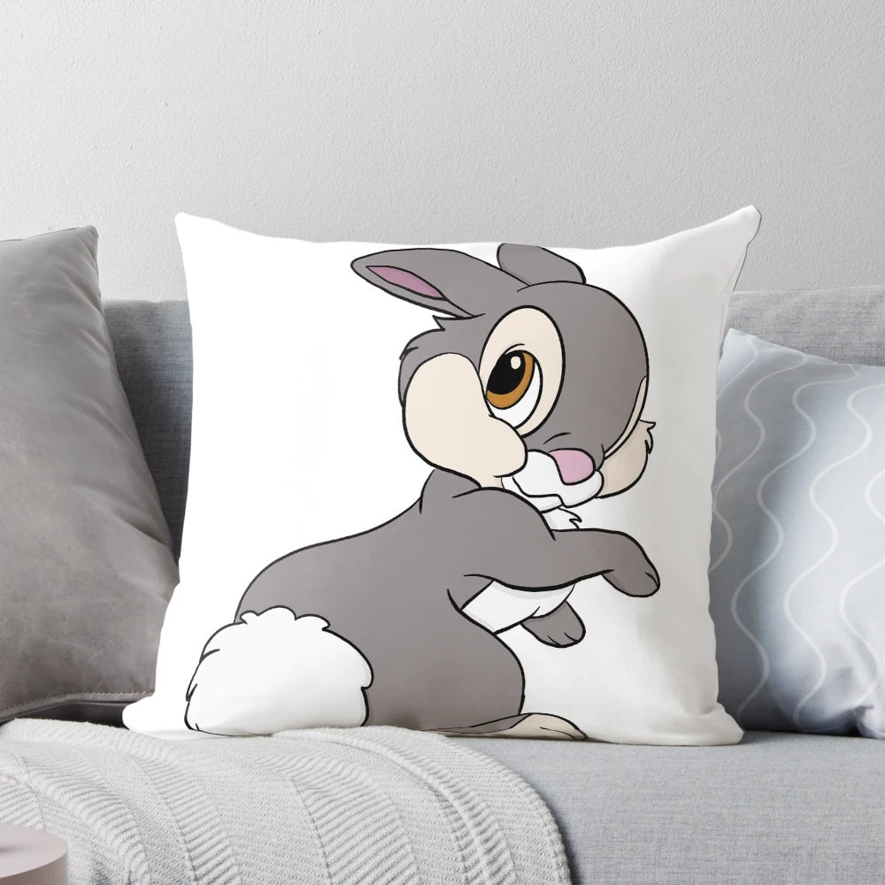 Soft, plush Thumper from Disney's Bambi on a cozy pillow