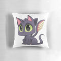 Cute plush pillow featuring a displacer beast, a feline-like creature from the Dungeons & Dragons fantasy universe.