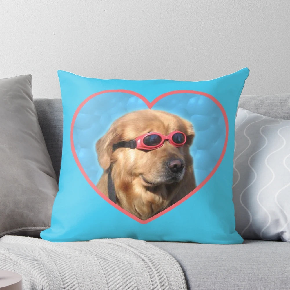 Cute dog stickers featuring a swimming golden retriever and playful corgis