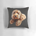 Soft and cuddly doodle puppy dog pillow