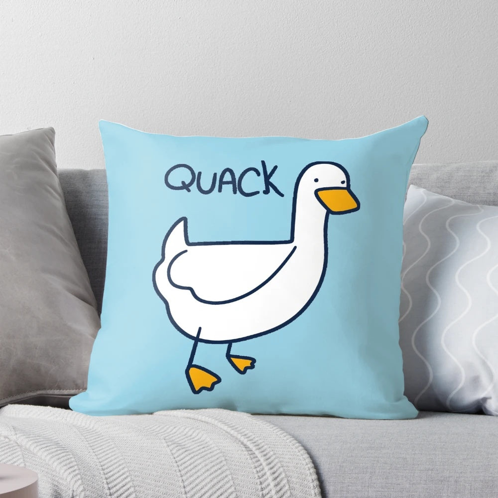 Quack Duck Pillow - Soft, Plush Decorative Duck Pillow for Home and Nursery