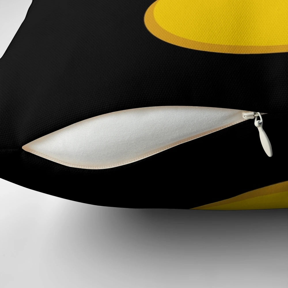 Soft, plush pillow featuring a whimsical duck graphic design, perfect for duck enthusiasts.