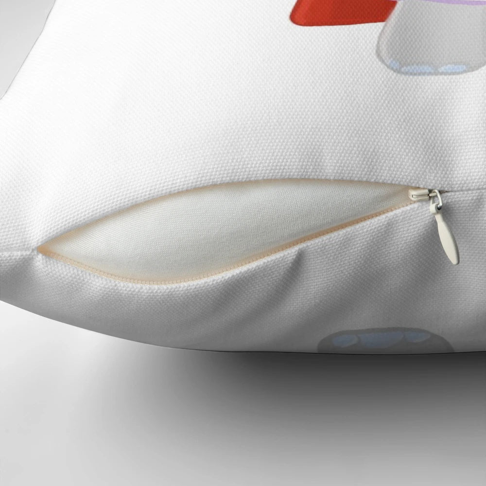 Soft and cuddly elephant-shaped pillow for home decoration