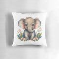 Charming cartoon elephant pillow for nursery or kids' room