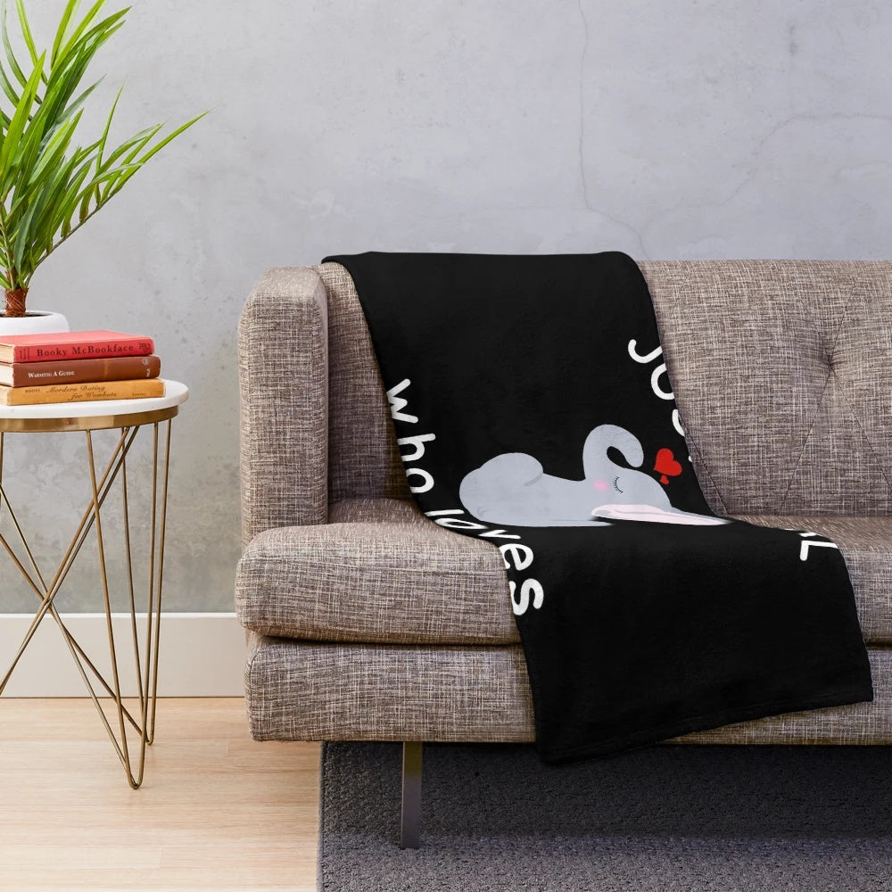 Elephant plush blanket for girls who love elephants