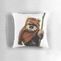 Soft, cuddly ewok-themed pillow perfect for Star Wars enthusiasts