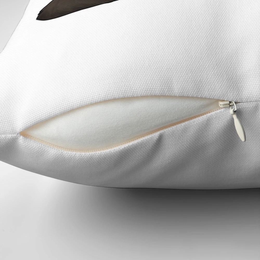 Ferret Mitted Pillow, a cute cartoon-style design featuring a ferret or weasel with mittens