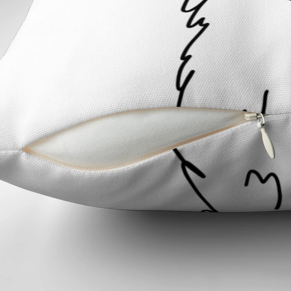 Soft, plush pillow featuring a llama wearing a beautiful floral crown