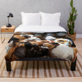 Cuddly guinea pig plush blanket