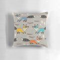 A cozy and colorful fox-themed pillow that adds a playful touch to any child's bedroom or nursery.
