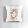 Plush brown fox-themed pillow for children's room or nursery