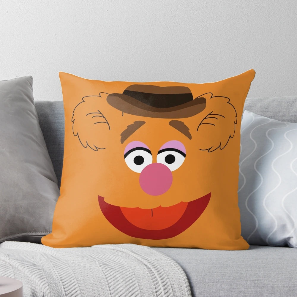 Fozzie Bear Muppet Character Plush Pillow