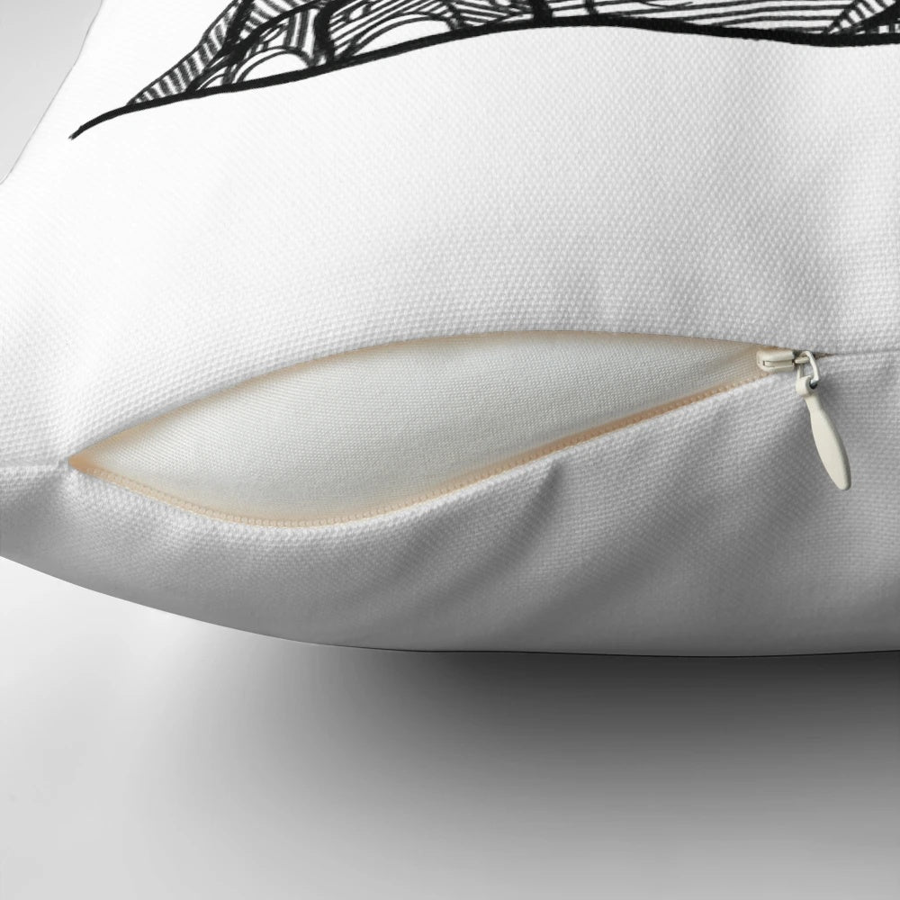 Soft, plush French Bulldog puppy pillow with cute, whimsical design by artist Georgie