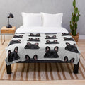 Soft and cuddly French Bulldog puppy plush blanket