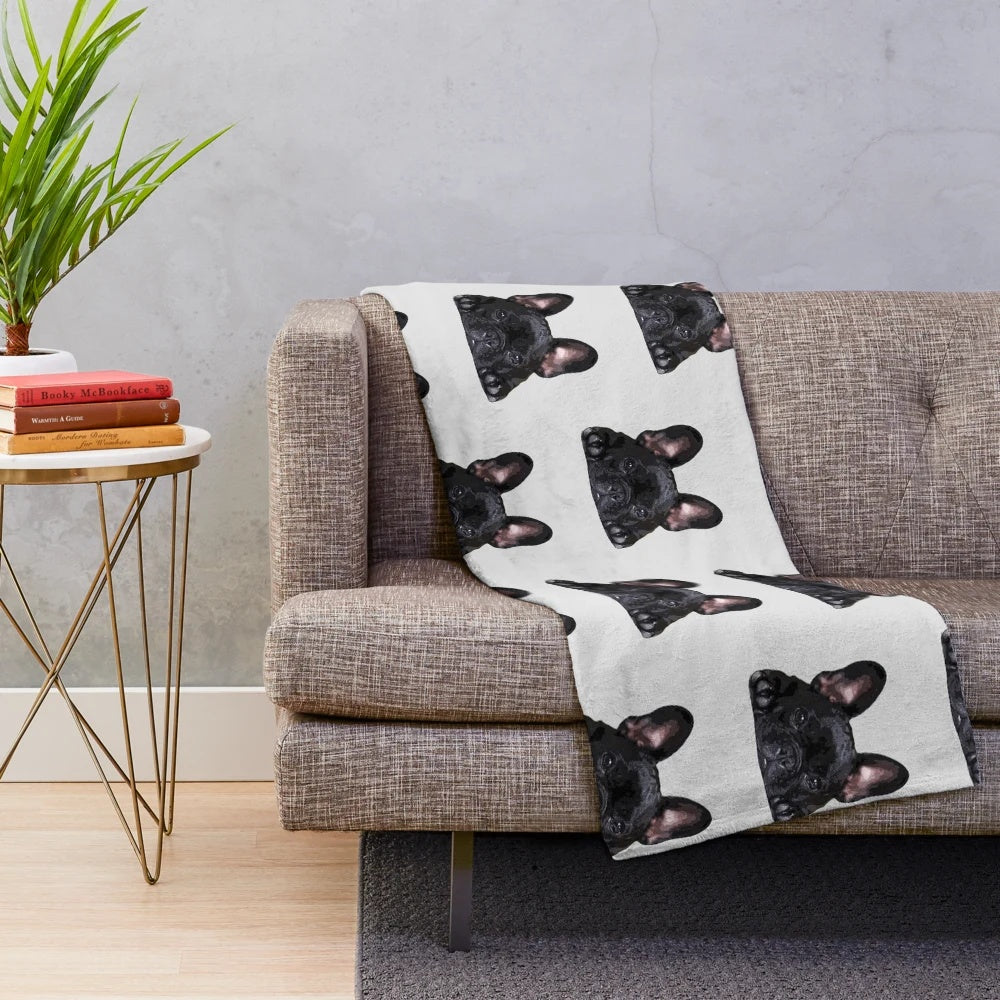 Soft and cuddly French Bulldog puppy plush blanket