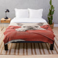 Cozy french bulldog puppy plush blanket