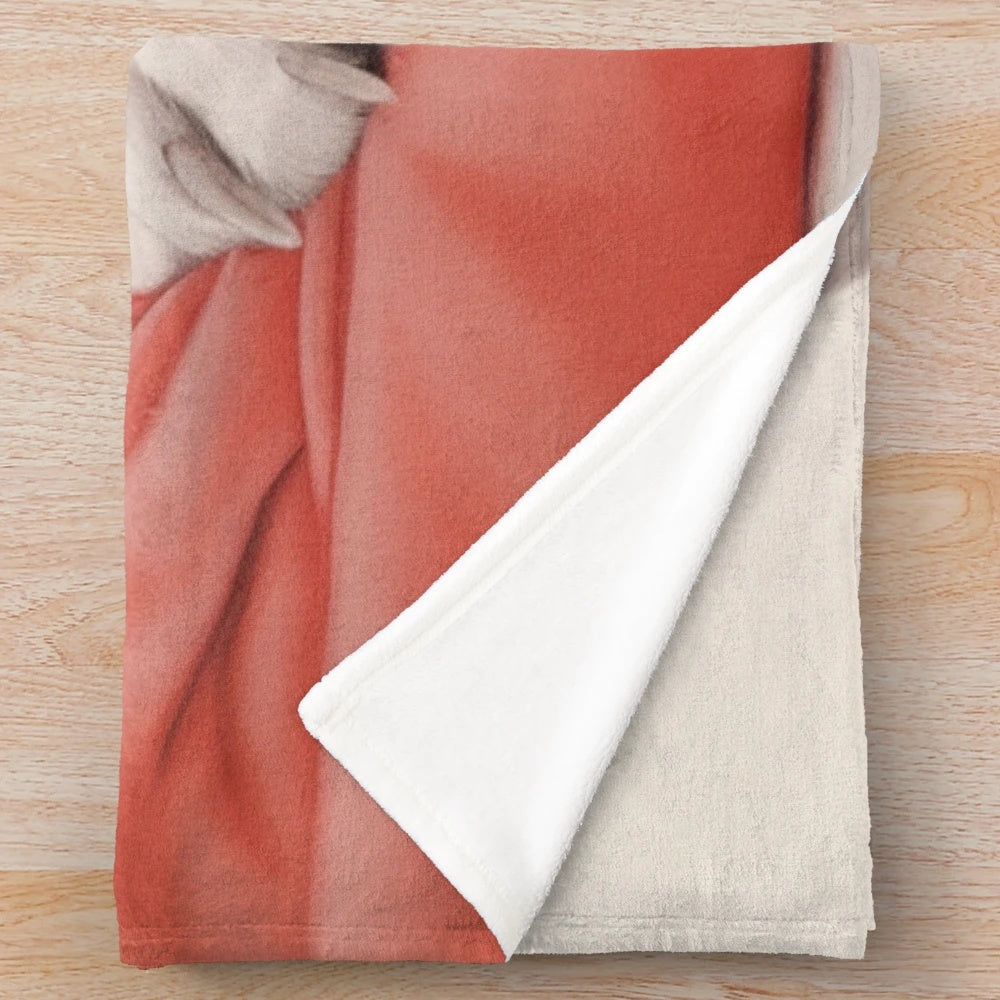 Cozy french bulldog puppy plush blanket
