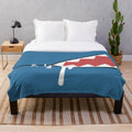 Gawr Gura inspired shark mouth plush blanket