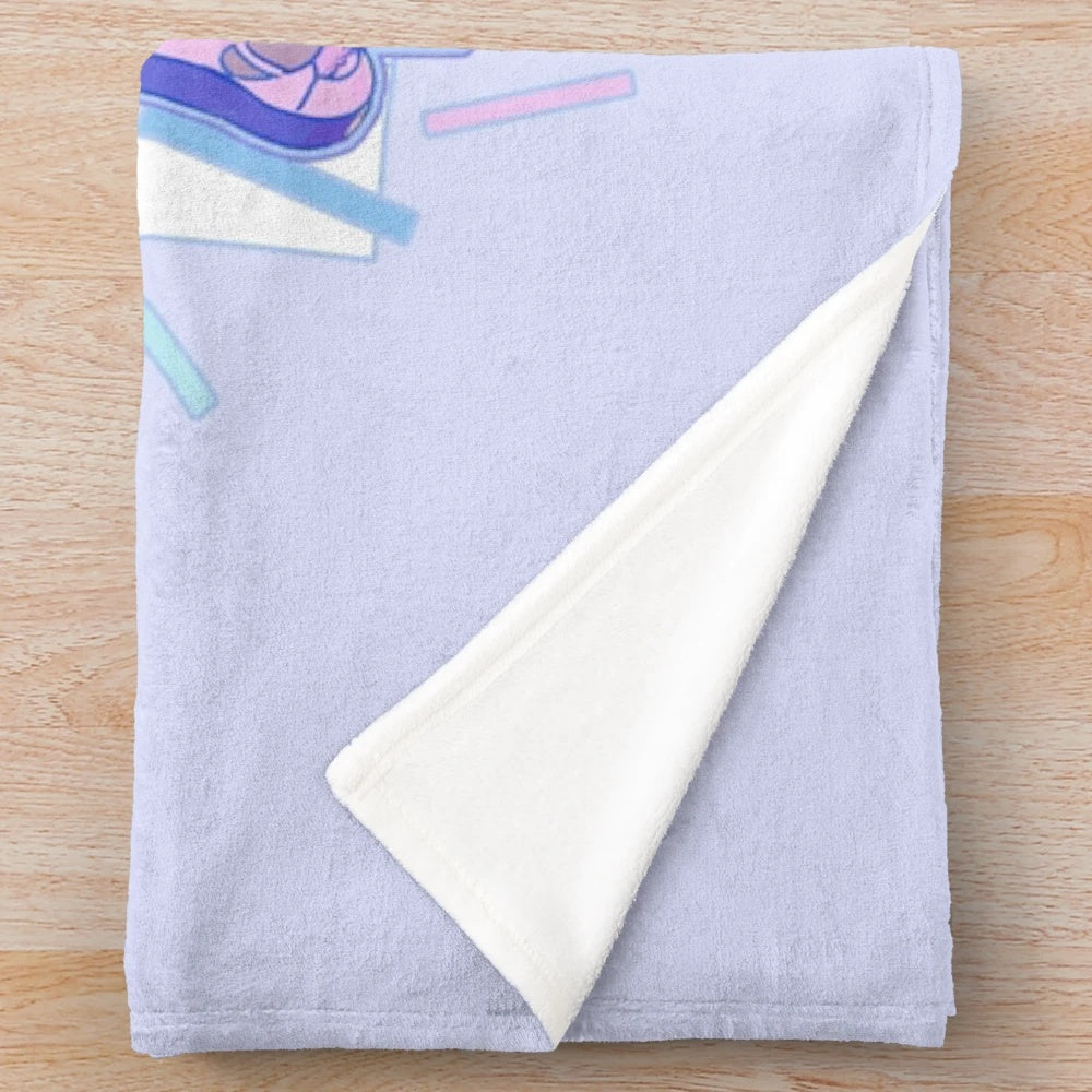 Gawrgura and Ikea shark inspired plush blanket, featuring a cozy and soft design for anime and vtuber fans.