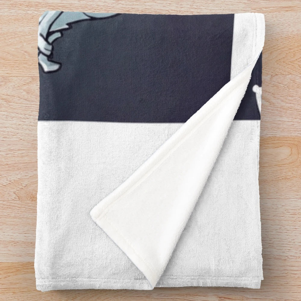 Cute ghost-themed plush blanket