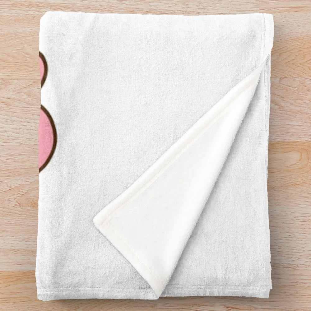 Soft and cuddly ghost-themed plush blanket