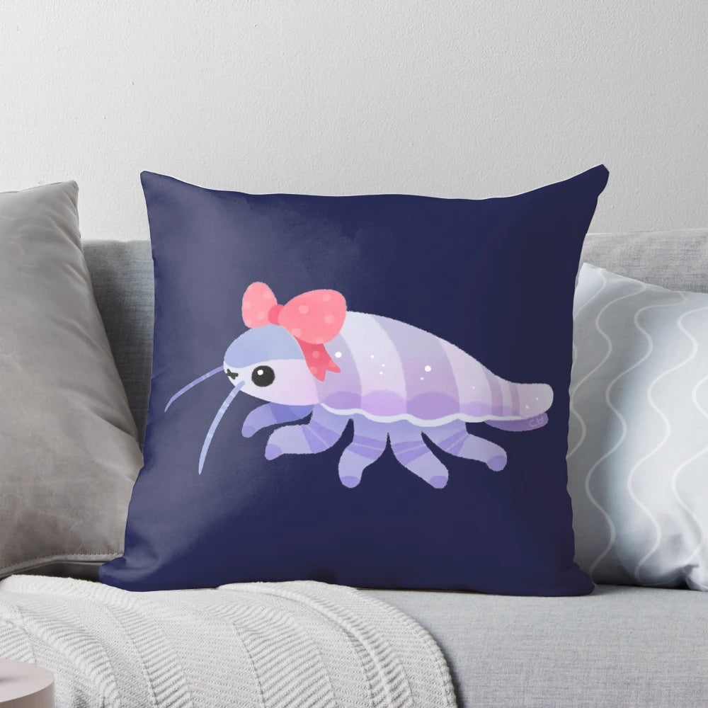 Cute and cuddly giant isopod plush pillow with realistic design