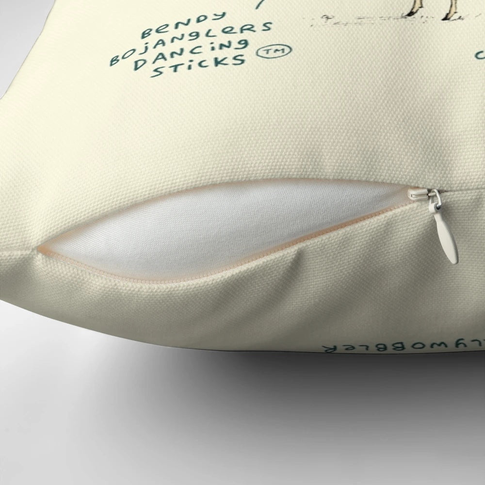 Cozy goat-shaped pillow with anatomical details, perfect for children's rooms